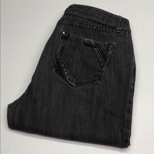 CONRAD C BLACKWASH STRAIGHT LEG JEANS 10/30x27 ⭐️